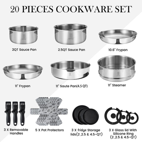 Roydx sartén de 11 pulgadas con tapa de cristal, ideal para dorar y conservar jugos.