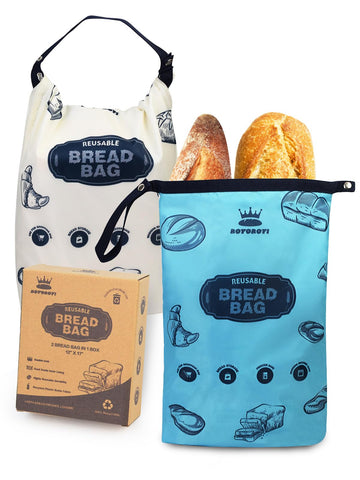 Bolsas ROYOROYI para pan casero con doble protección para conservar pan fresco