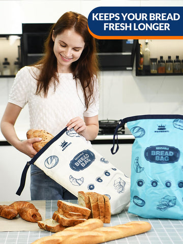 Bolsas ROYOROYI ecológicas y reutilizables para pan casero