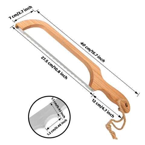 Royoroyi cuchillo pan serrado de acero inoxidable, filo estable