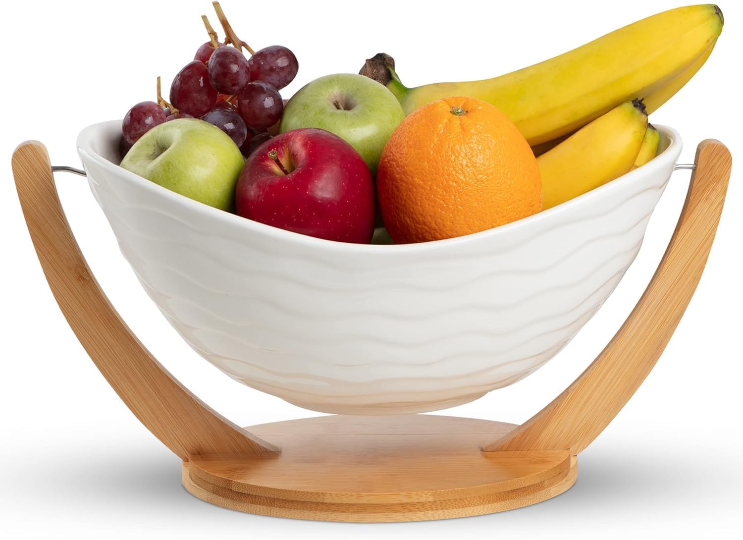 RPXLIFE bol frutero cerámico de 13 pulgadas, ideal para encimera
