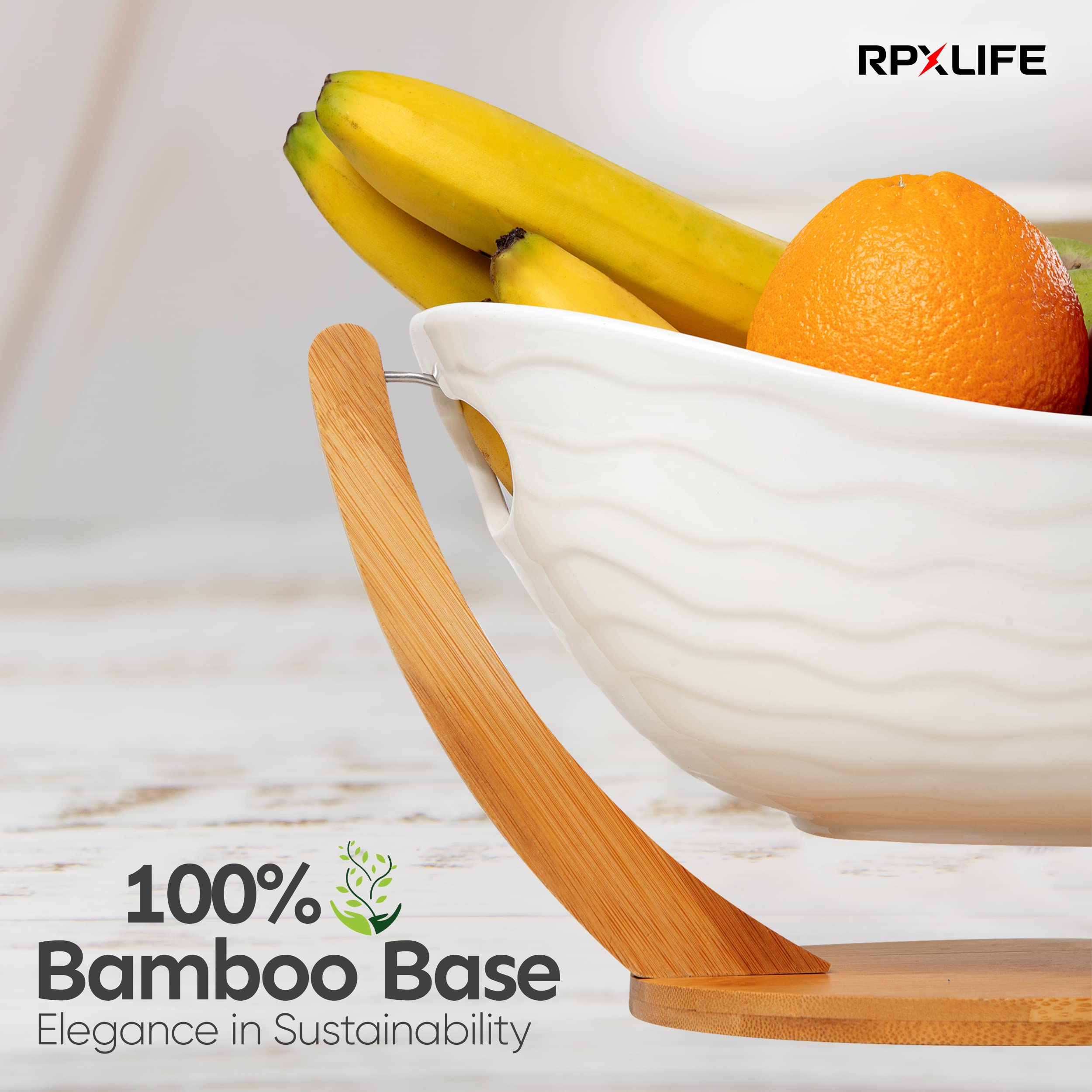 RPXLIFE detalle de bambú y cerámica, opción sostenible para el hogar