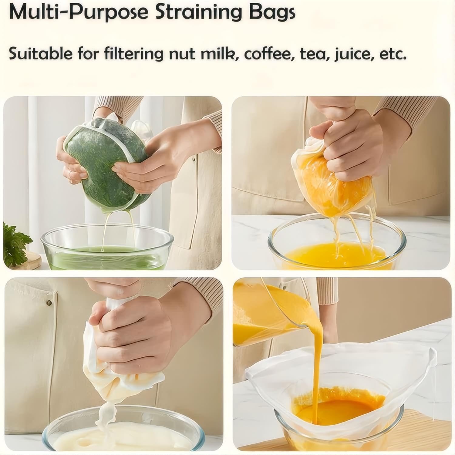 RQAMRCU bolsas de gasa para té frío y bebidas caseras.