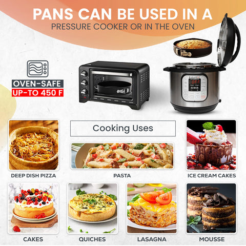 Molde RFAQK compatible con Instant Pot, microondas y freidora de aire