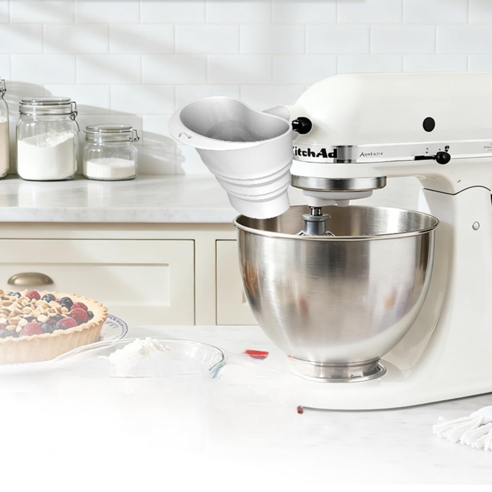 Rqfvy adecuado para harina, azúcar y líquidos con KitchenAid