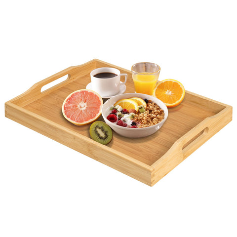 Bandeja RRX con asas rectangulares para servir comidas y bebidas.