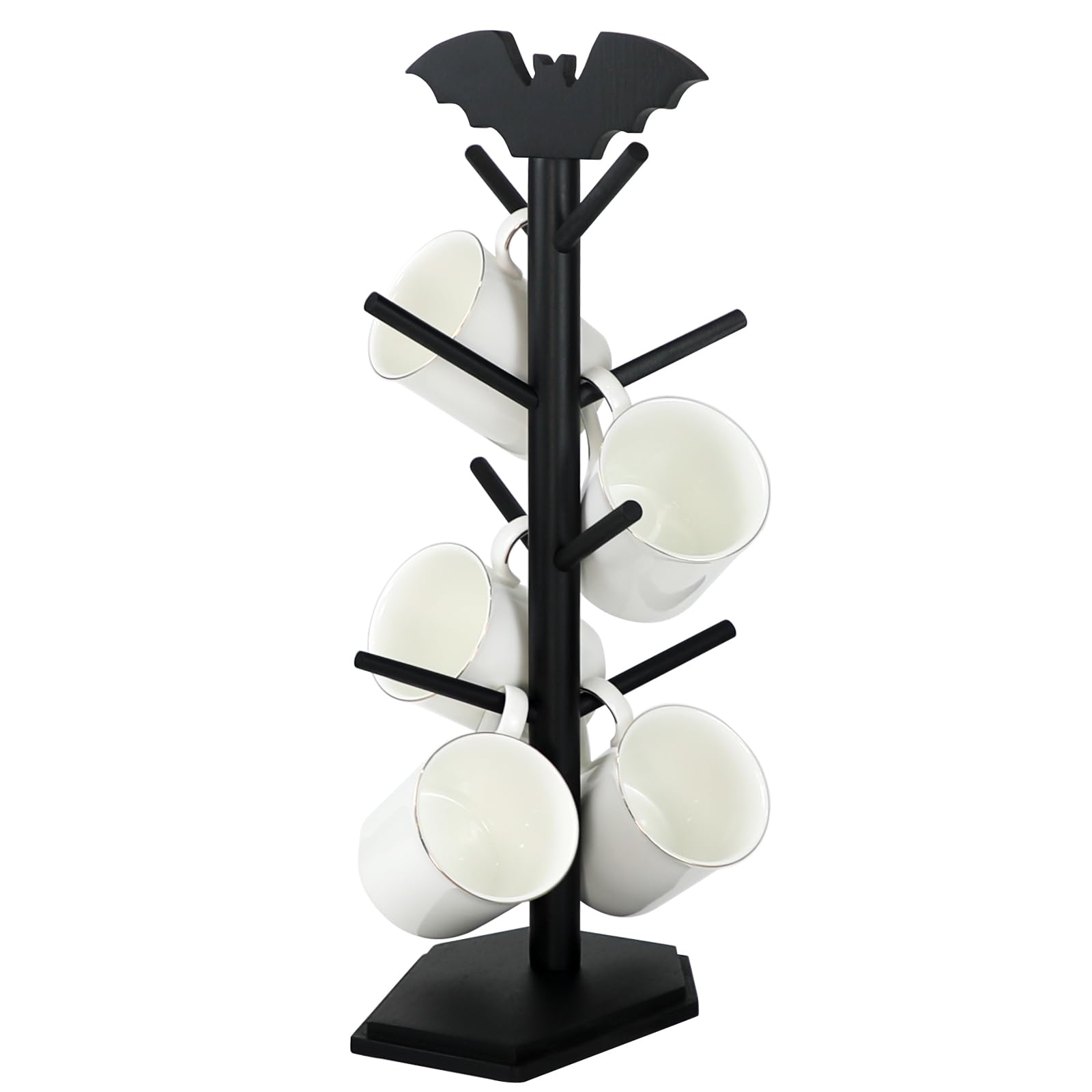 RSSCIIIUL árbol porta-tazas murciélago con base estable para cocina