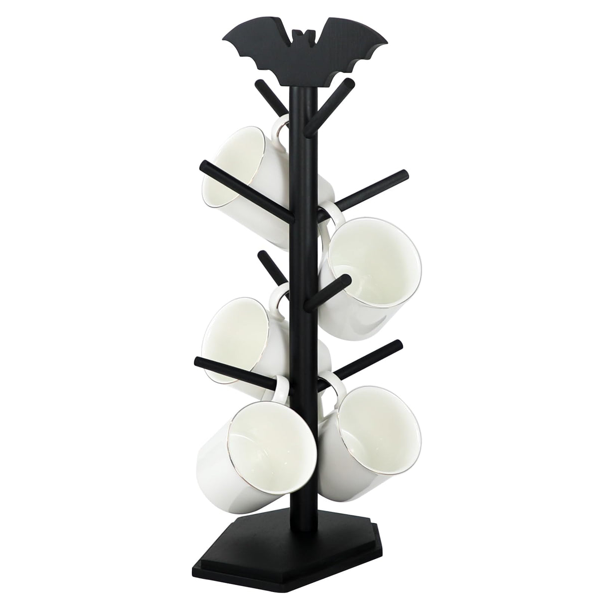 RSSCIIIUL árbol porta-tazas murciélago con base estable para cocina