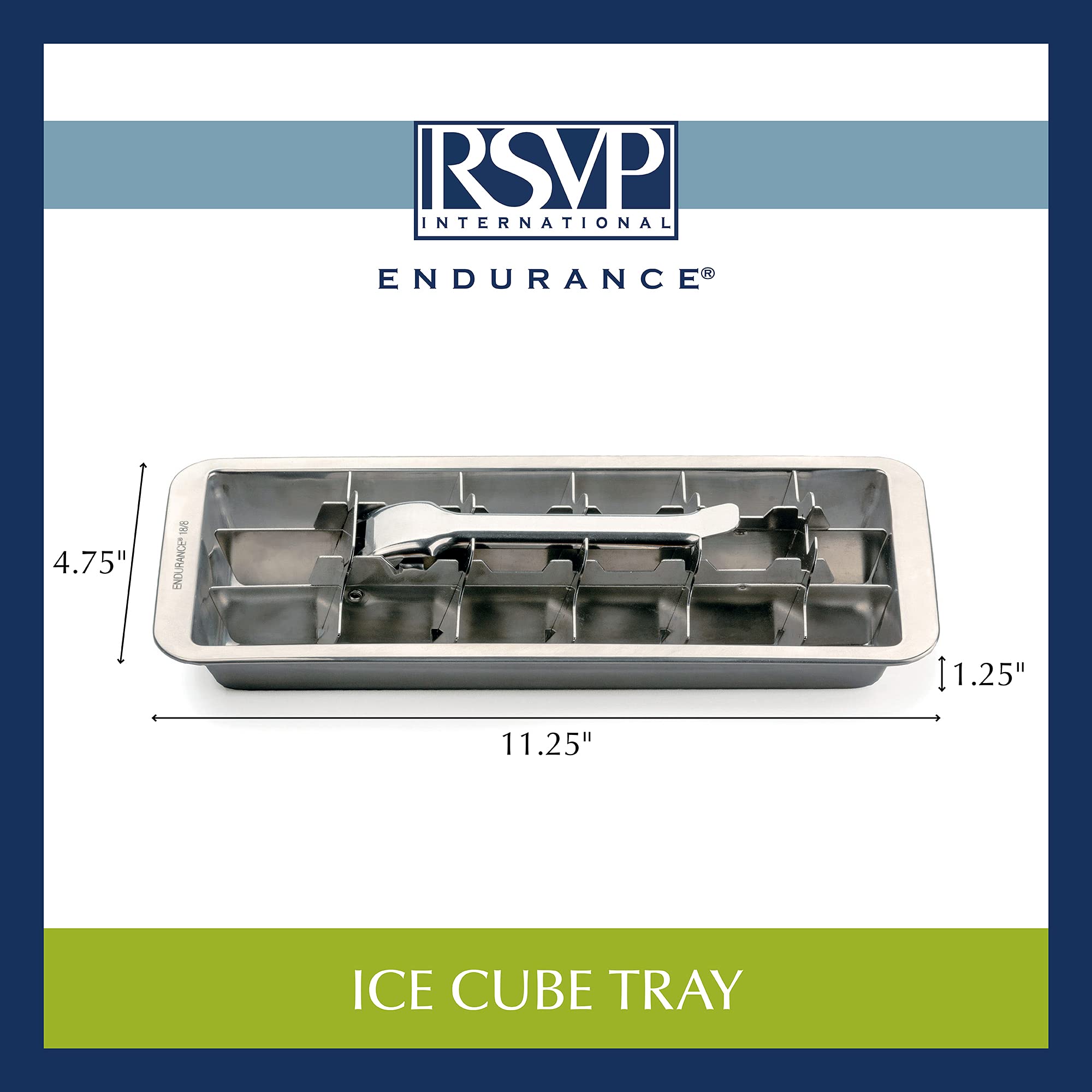 RSVP Endurance: acero inoxidable 18/8 evita sabores y olores en el hielo