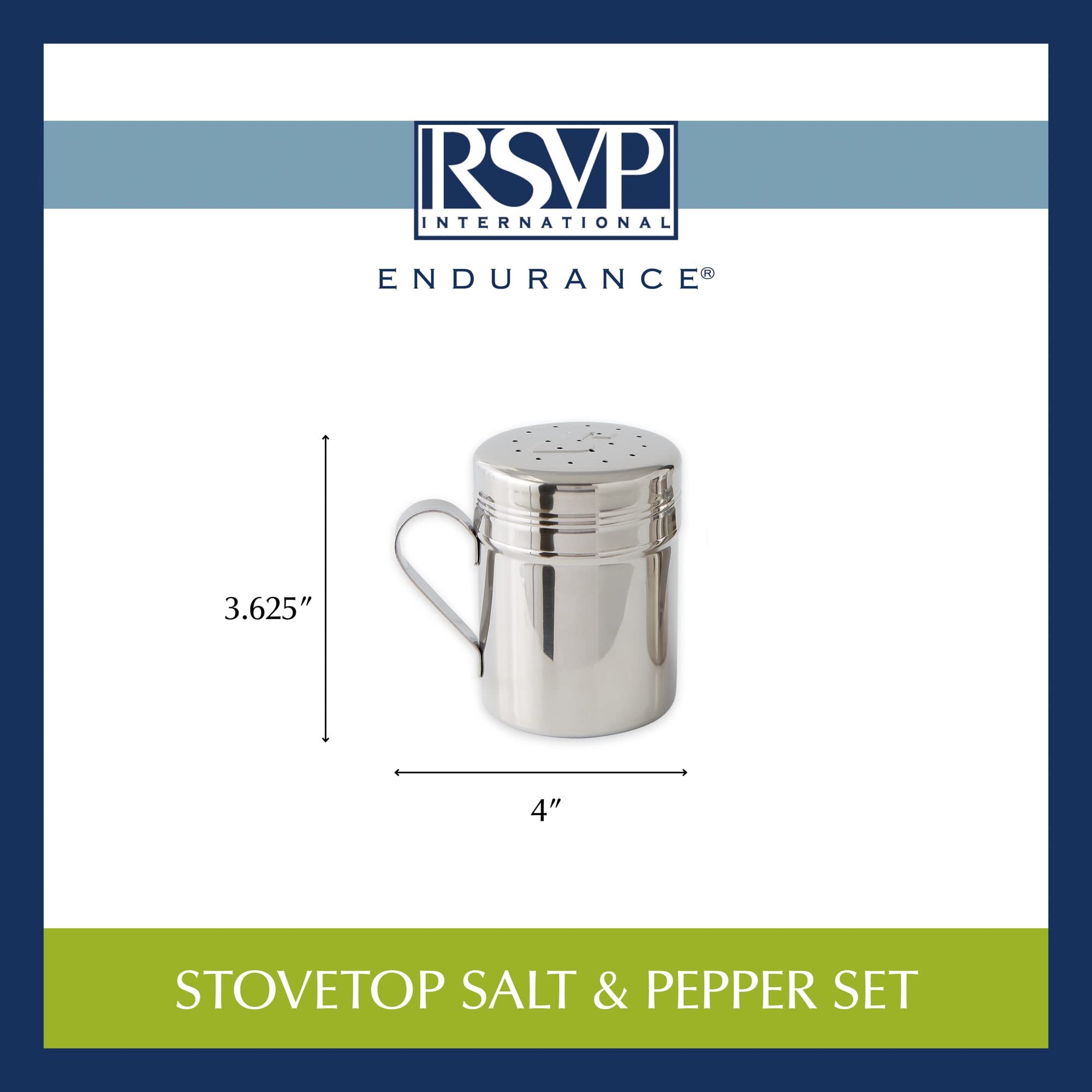 RSVP International Endurance, capacidad de 10 oz, ideal para condimentos diarios.