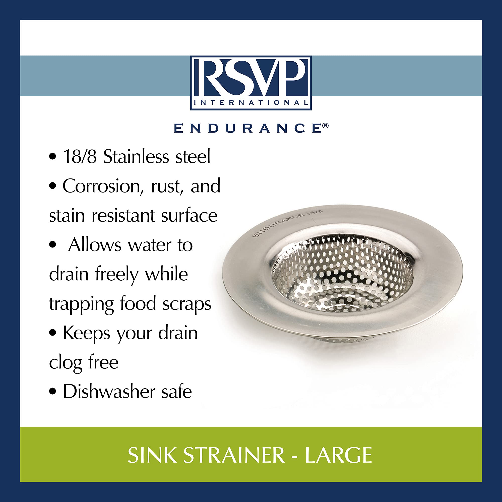 RSVP Endurance: superficie de acero inoxidable que resiste corrosión y manchas
