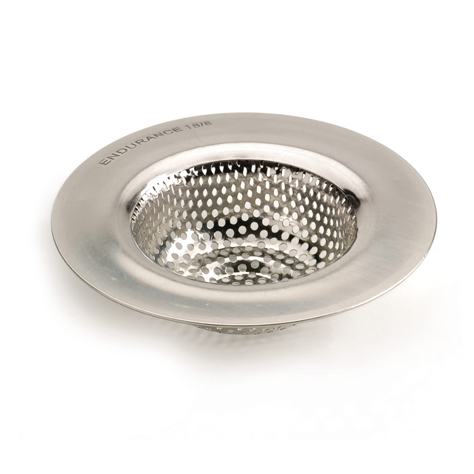RSVP International Endurance escurridor de fregadero, vista superior con perforaciones precisas para residuos