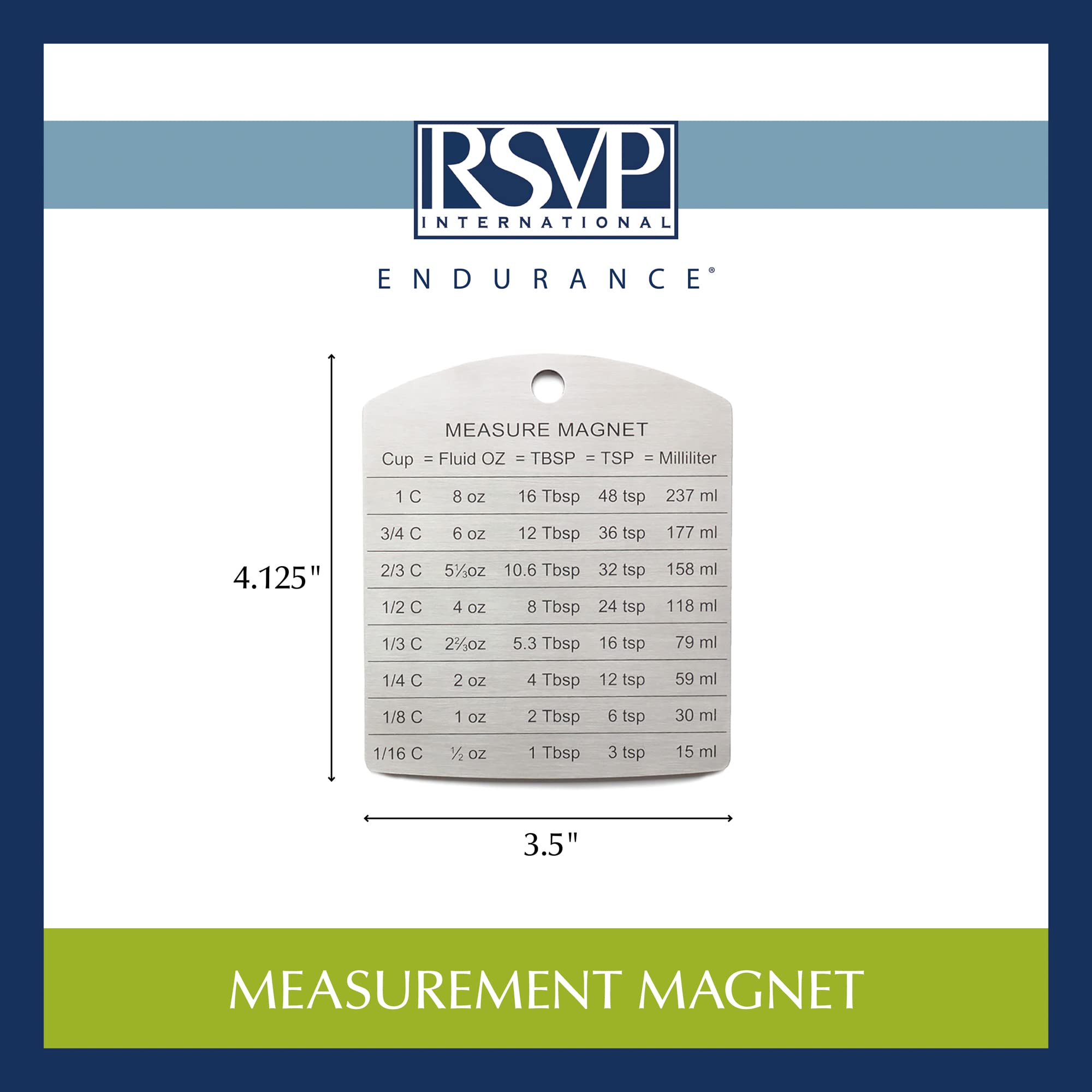 RSVP International Endurance Magnet: lavado a mano para conservar el acabado y la adherencia
