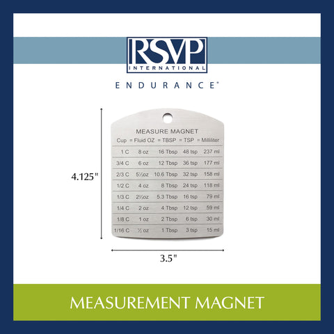 RSVP International Endurance Magnet: lavado a mano para conservar el acabado y la adherencia