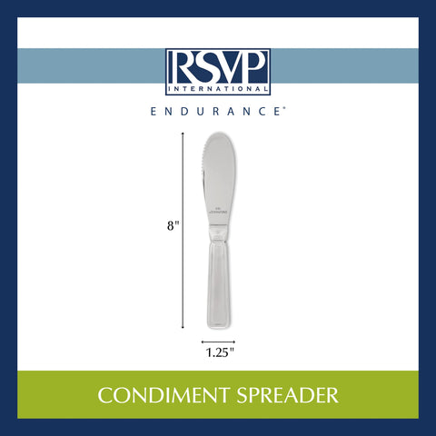 RSVP International Endurance Spreador, acero inoxidable, duradero para uso diario