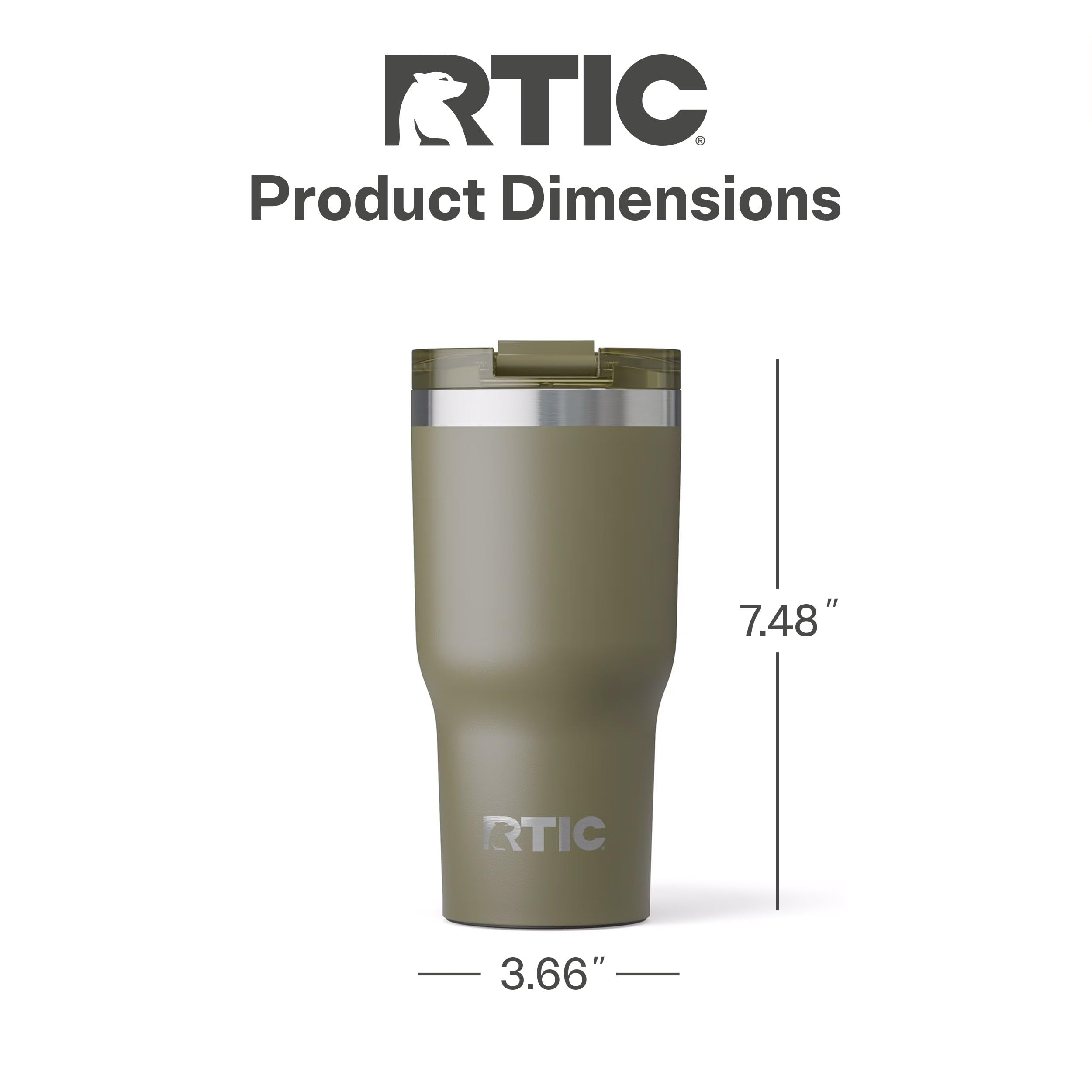RTIC 20oz Essential Tumbler perfecto para bebidas calientes o frías