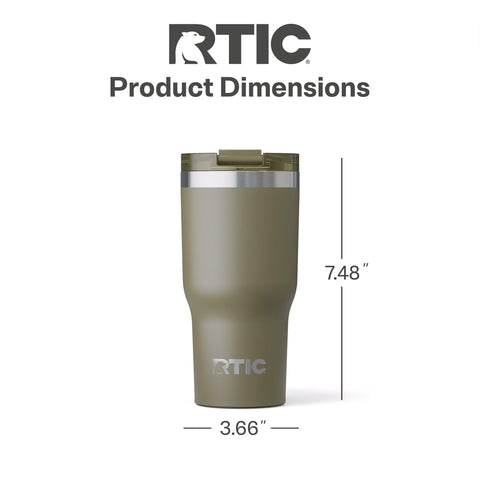 RTIC 20oz Essential Tumbler perfecto para bebidas calientes o frías