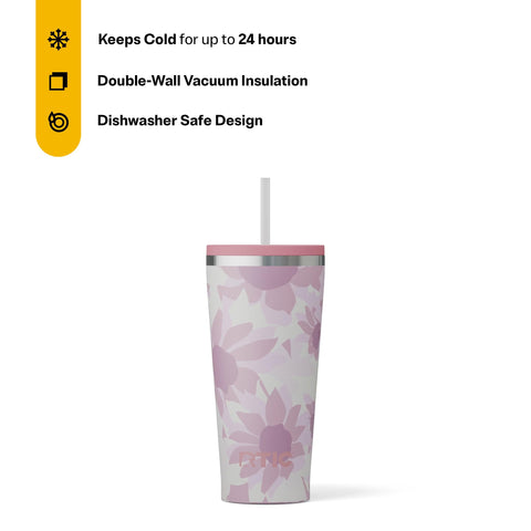 RTIC vaso diario mantiene bebidas frías 24 horas.