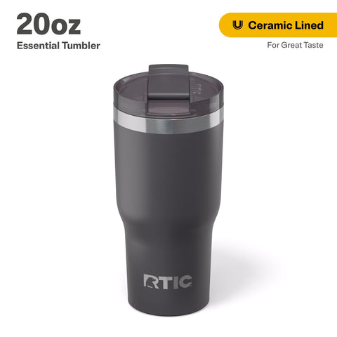 RTIC 20oz vaso termico interior ceramico para evitar sabor metalico.