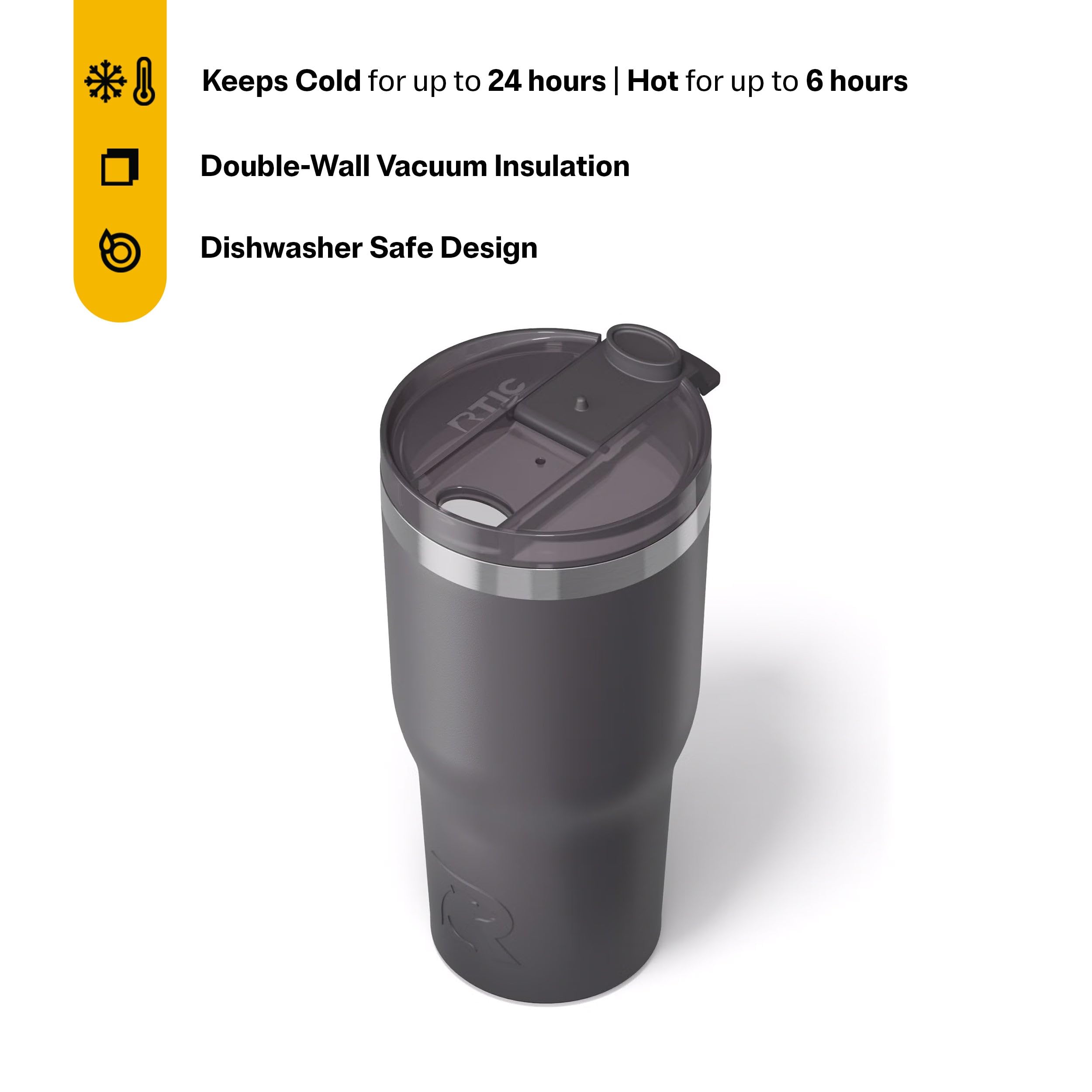RTIC 30oz Essential Tumbler acero inoxidable ofrece durabilidad diaria