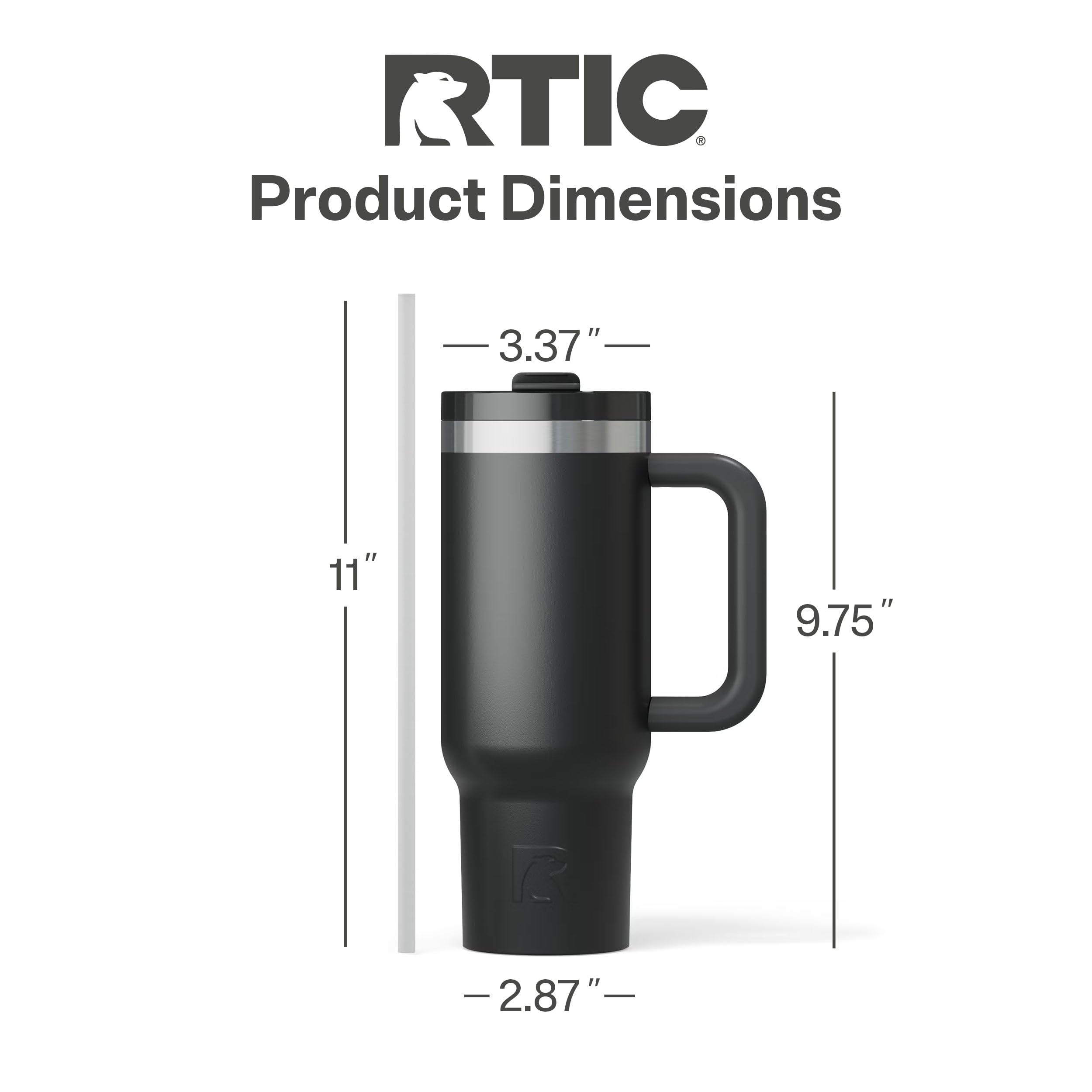 RTIC Road Trip con manija ergonómica para transporte cómodo