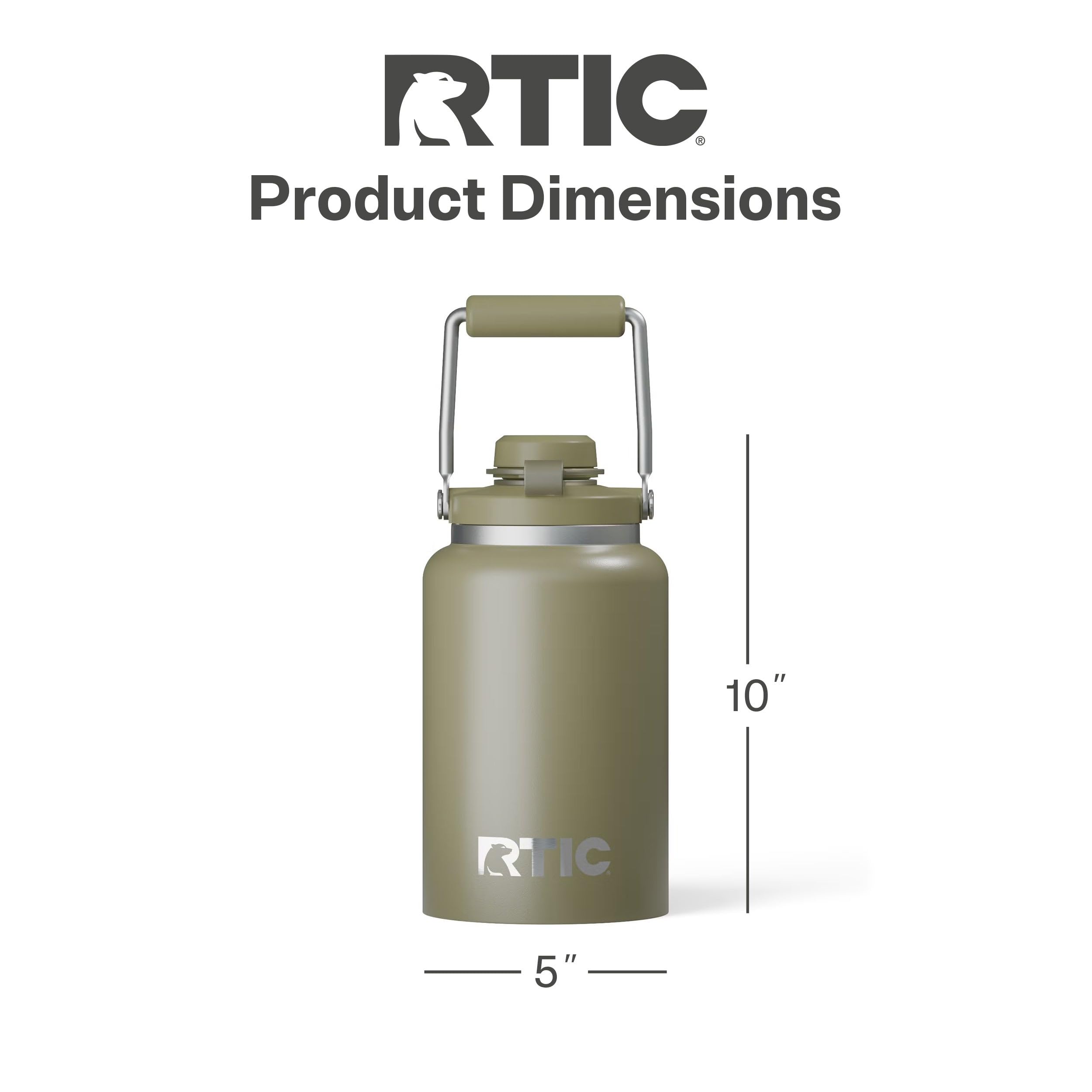 Asa ergonómica de RTIC Outback Jug para transporte cómodo
