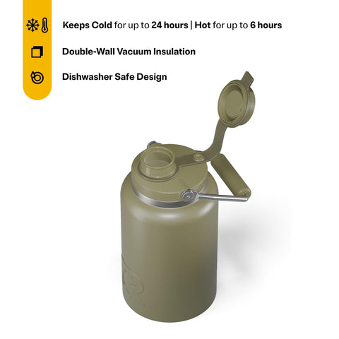 RTIC Outback Jug exterior oliva, resistente para aventuras al aire libre