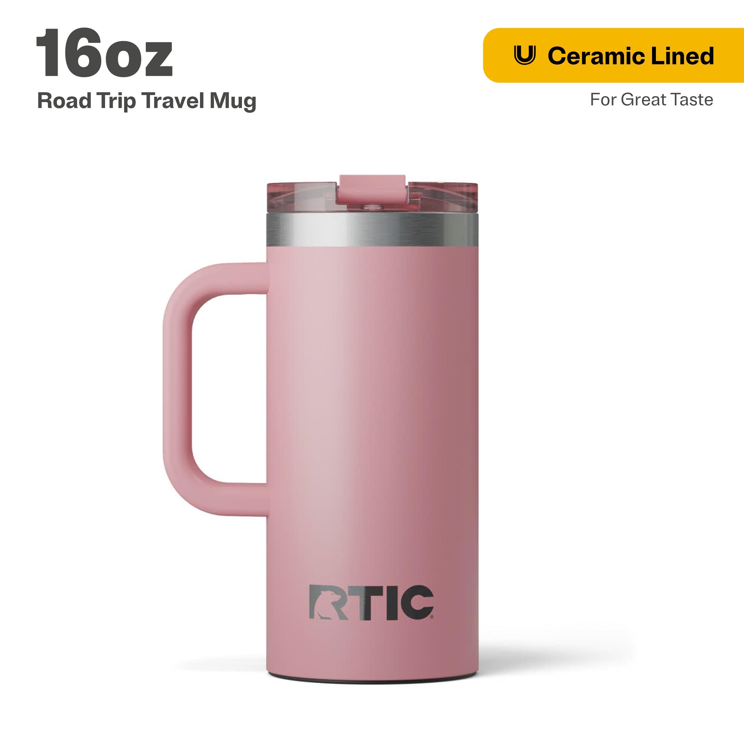 RTIC taza de viaje con aislamiento de doble pared para bebidas.