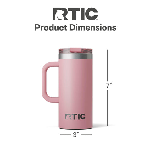 RTIC taza de viaje con asa ergonómica para llevar.