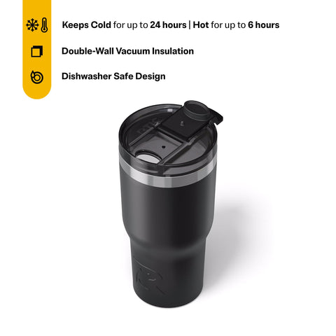 RTIC Vaso Térmico Esencial 20 onzas, doble pared para mantener frío o caliente.