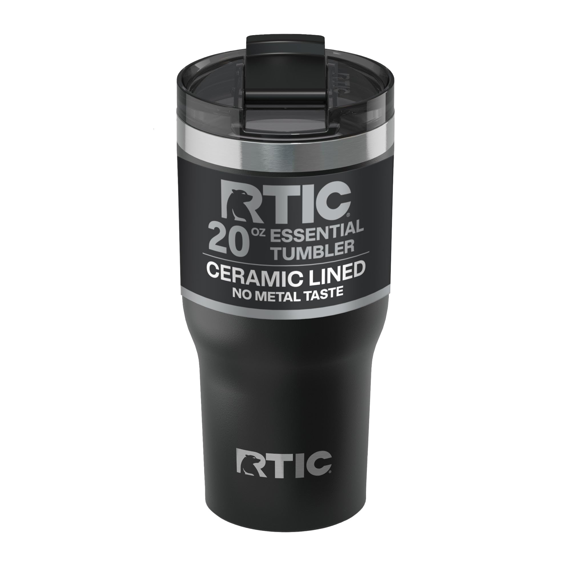 RTIC Vaso Térmico Esencial 20 onzas con tapa hermética, ideal para evitar derrames al llevar bebidas.