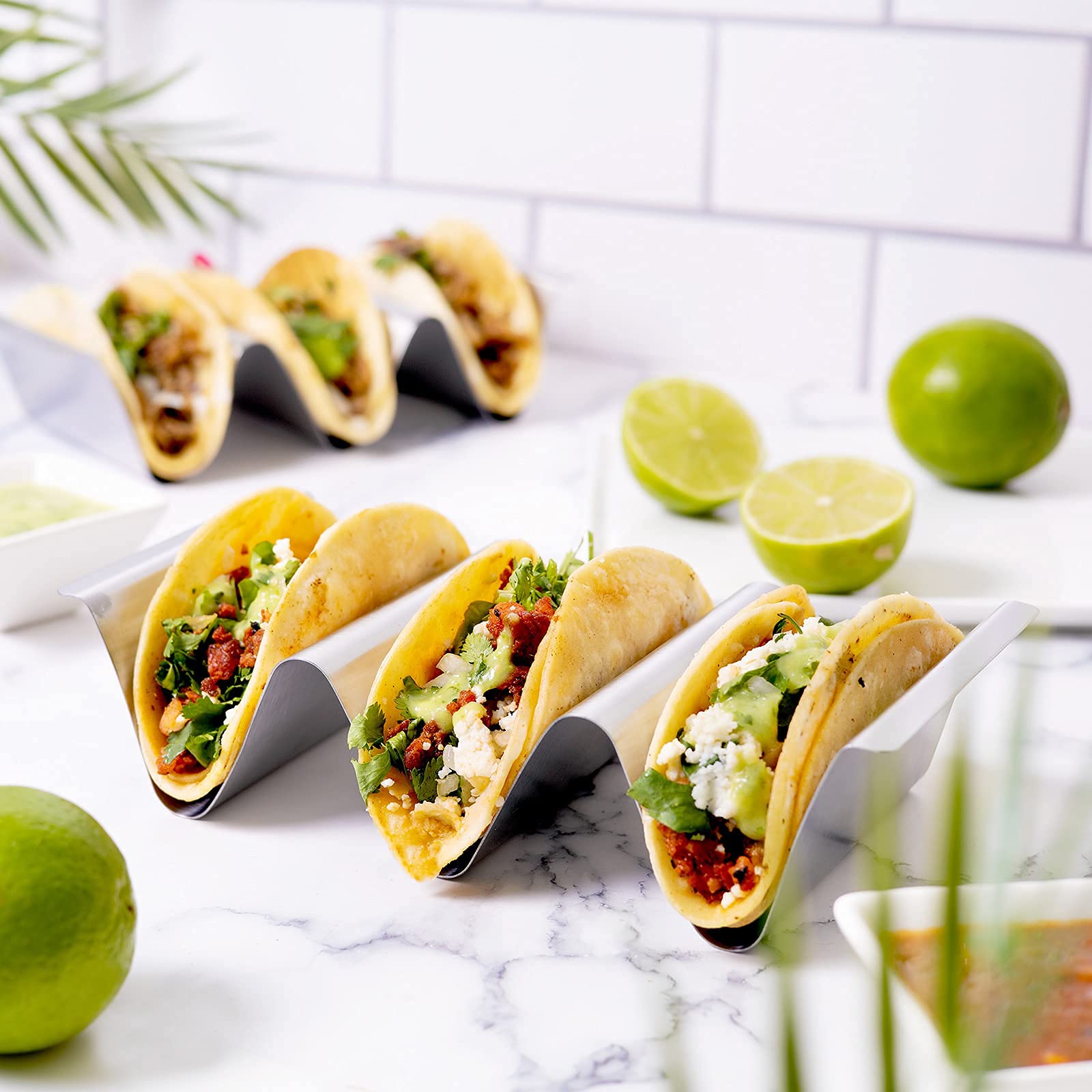 RTT Porta-tacos apto para lavavajillas, práctico y fácil de limpiar.