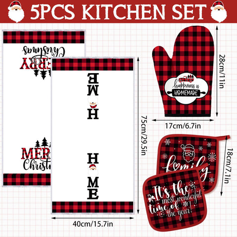Rtteri toallas de cocina con diseño navideño, absorbentes y decorativas.