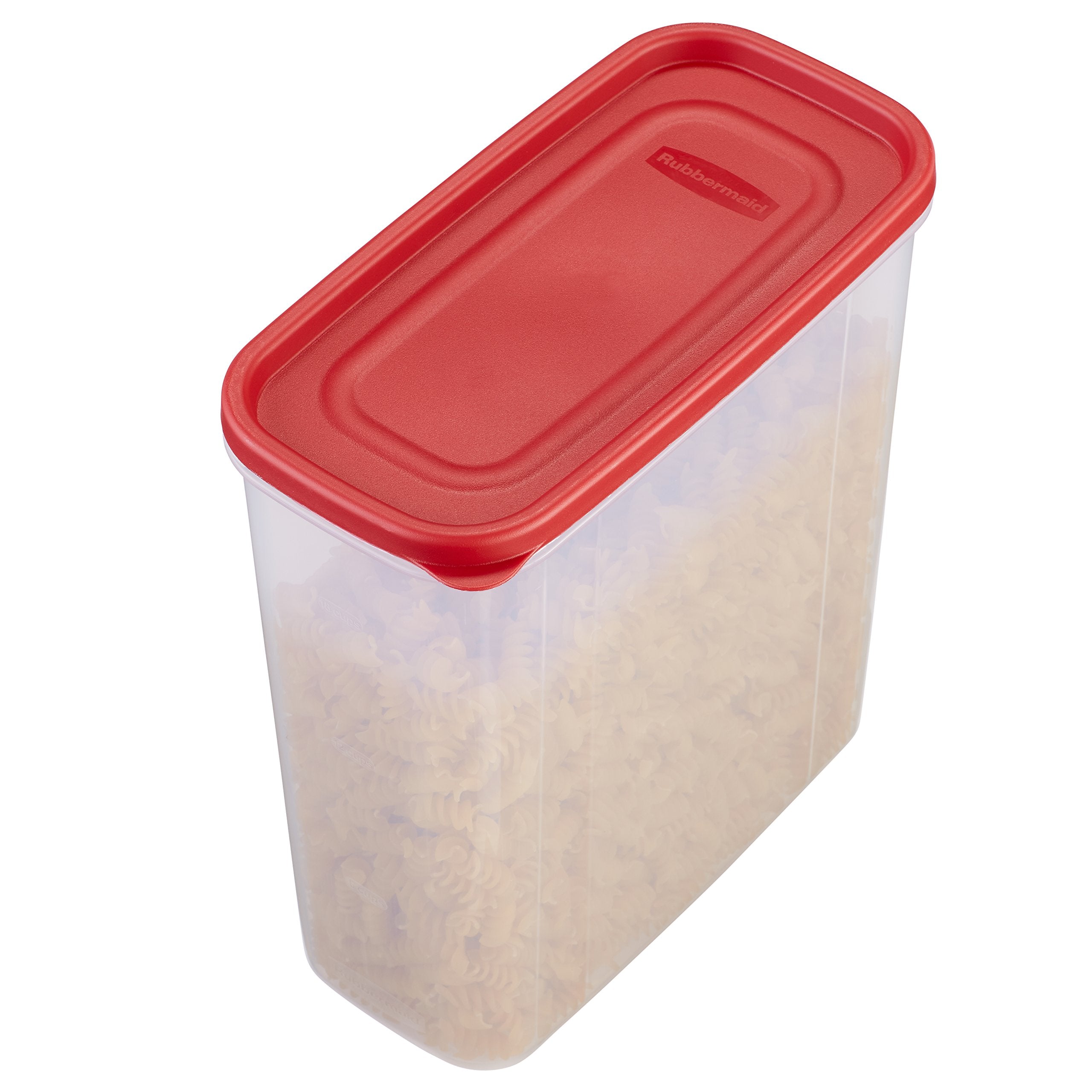 Rubbermaid 21C, graduación visible; fácil conteo de porciones para almacenar.