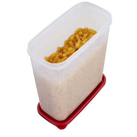 Rubbermaid 21C, interior claro; ver contenido y medir con graduación.