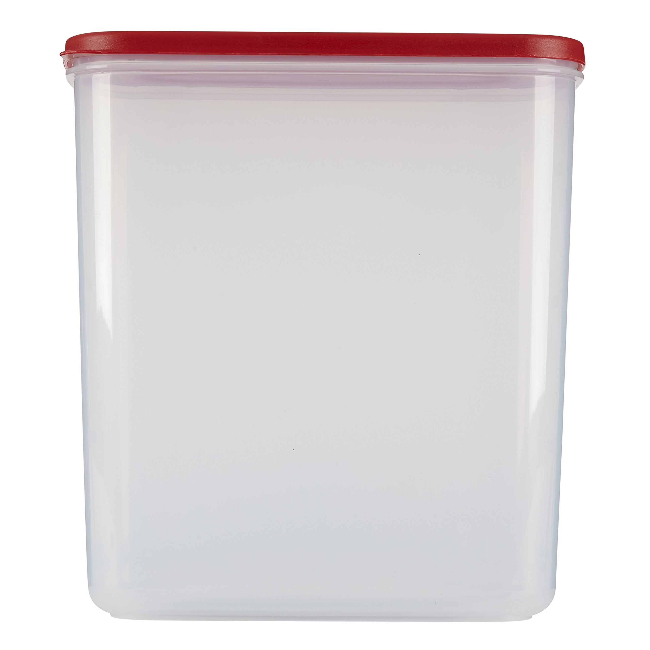 Rubbermaid 21C, vista lateral; diseño apilable para optimizar la despensa.