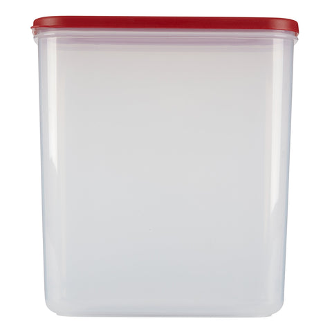 Rubbermaid 21C, vista lateral; diseño apilable para optimizar la despensa.