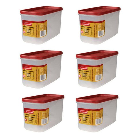 Rubbermaid, diseño apilable para una despensa ordenada y acceso fácil.