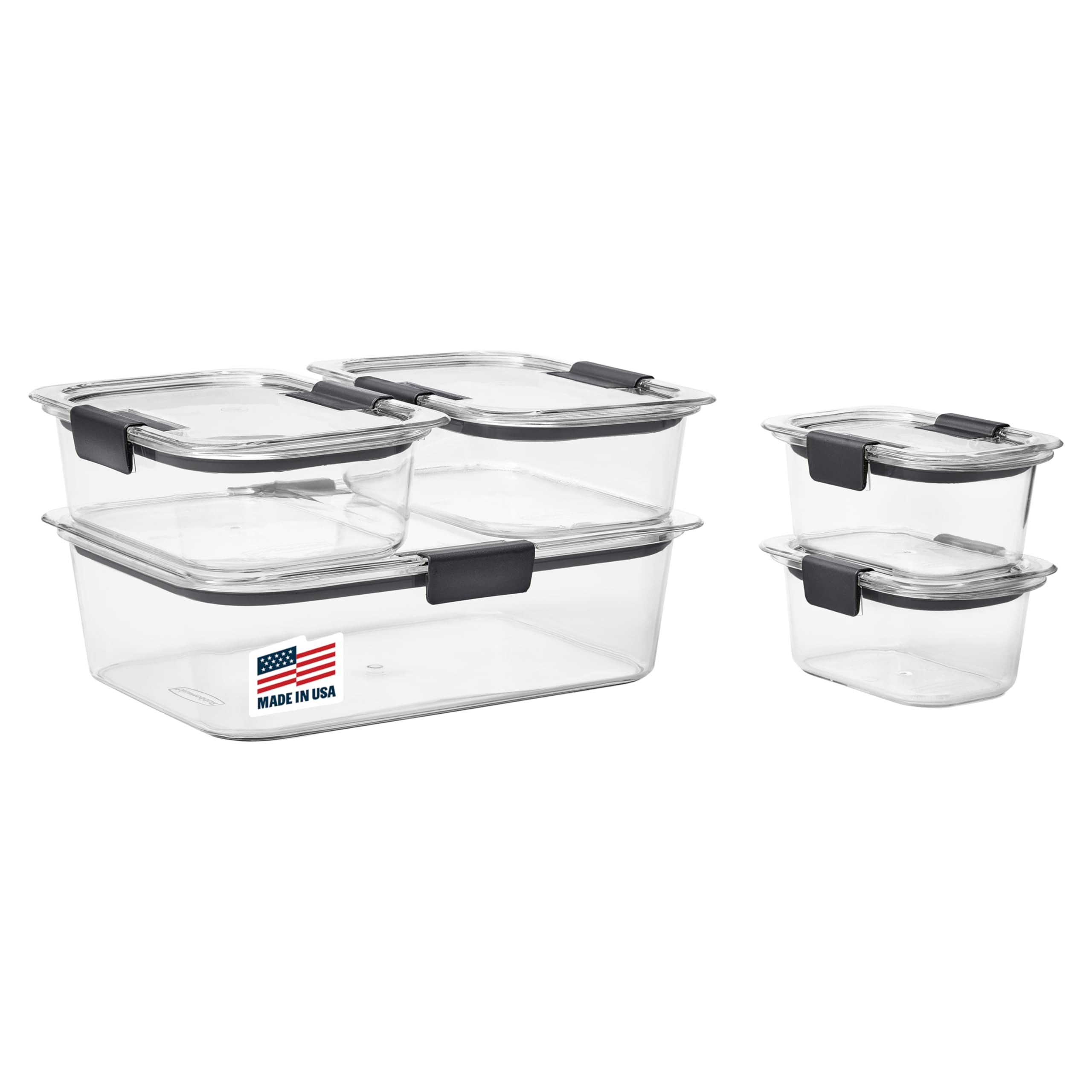Rubbermaid Brilliance: contenedores claros para ver contenido sin abrir