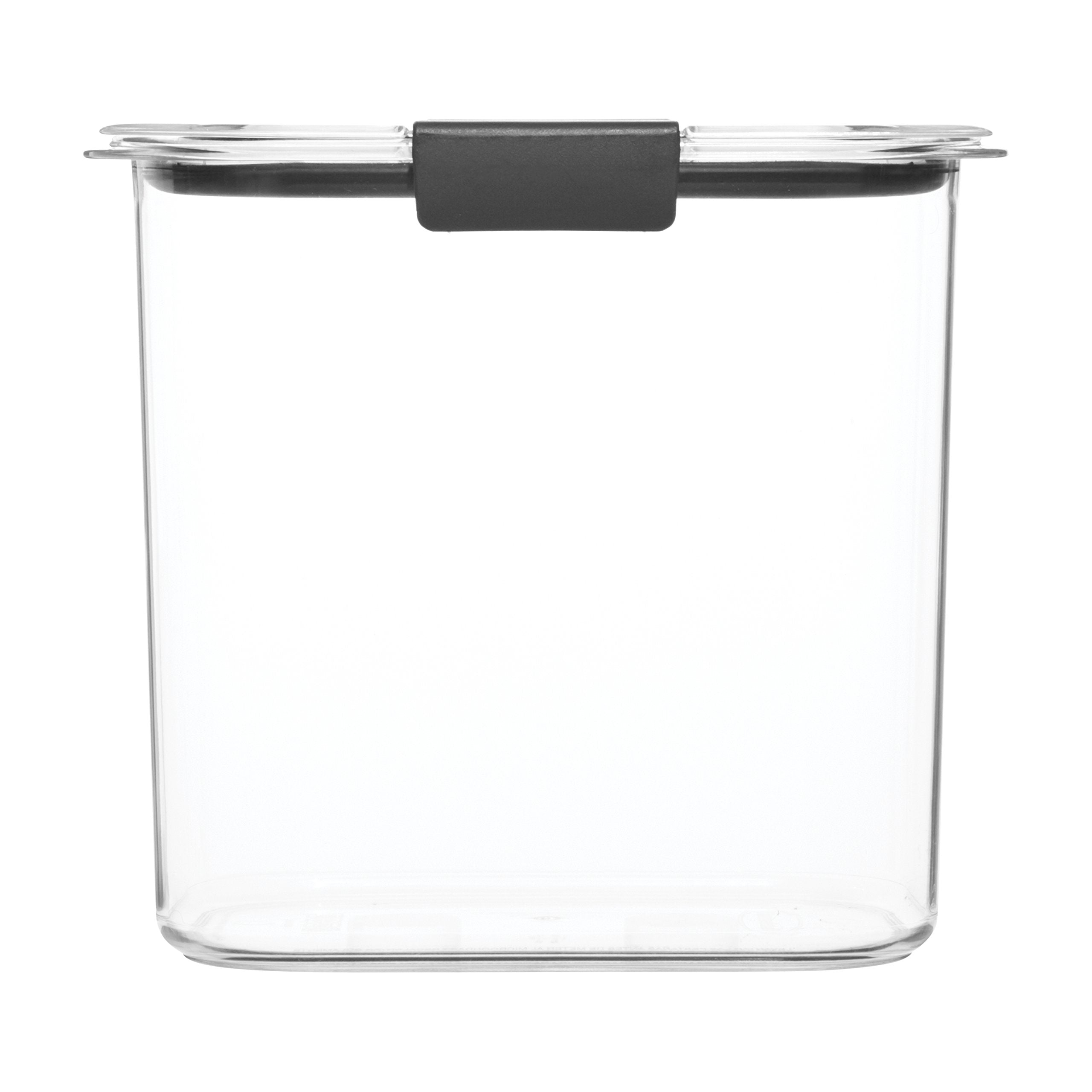 Sello hermético Rubbermaid Brilliance evita derrames y mantiene la frescura de los alimentos.