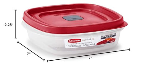Conjunto de 4 contenedores Rubbermaid para almacenamiento y organización.