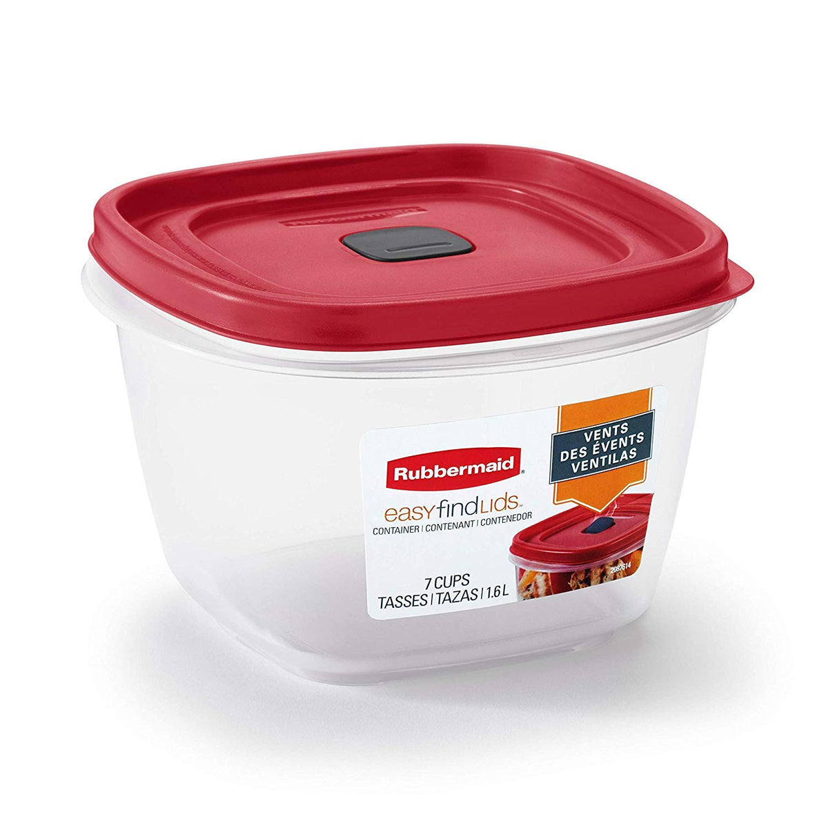 Rubbermaid contenedores de 7 tazas con base transparente para ver el contenido