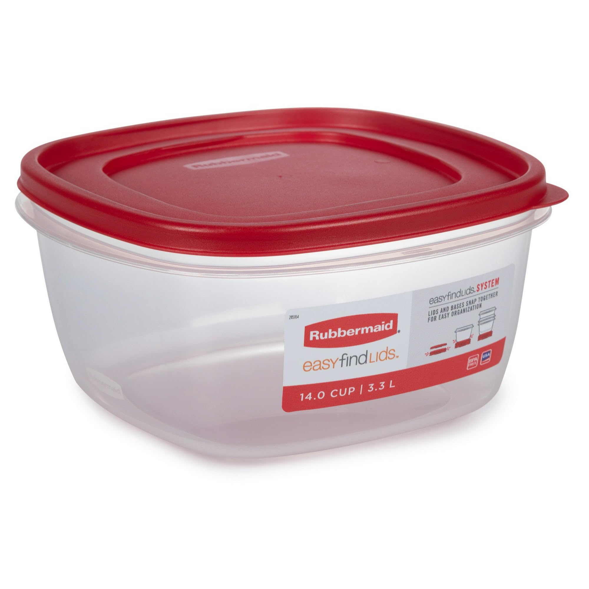 Tapa que encaja en Rubbermaid facilita encontrar la tapa correcta.