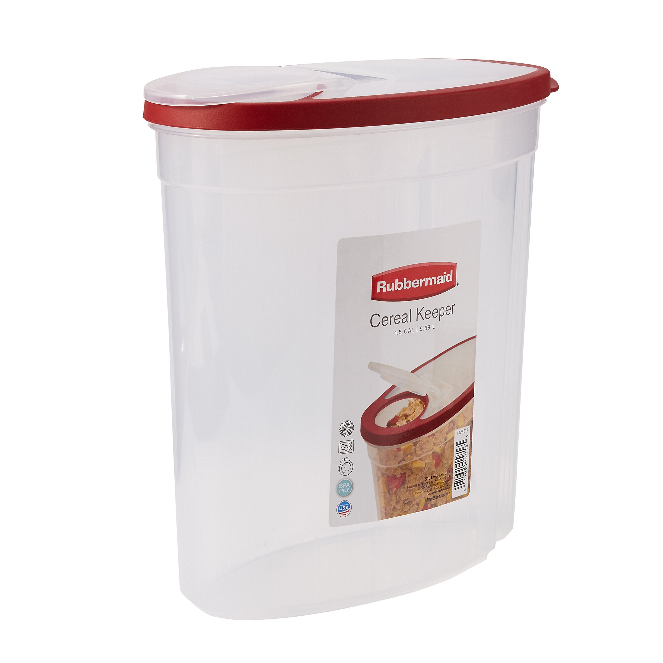 uso en cocina con rubbermaid, ayuda a organizar cereales y pastas