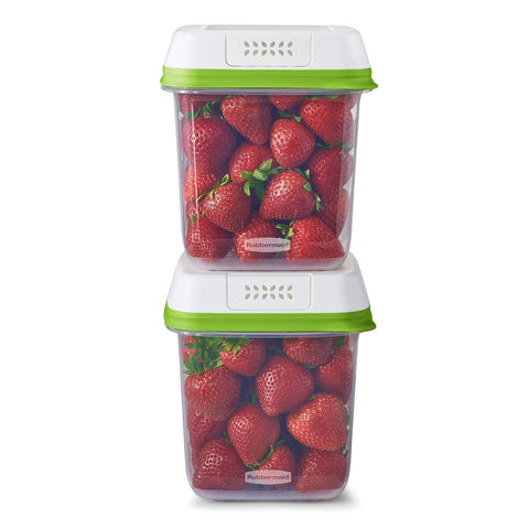 Caja mediana Rubbermaid FreshWorks para conservar frutas y verduras más tiempo