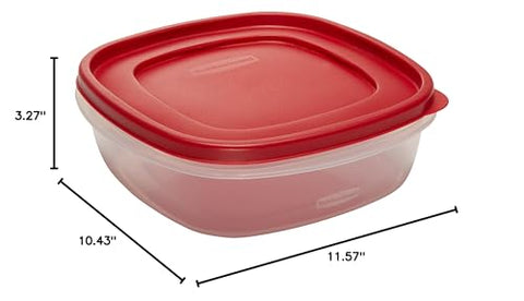 Rubbermaid libre de BPA, almacenamiento de alimentos seguro.