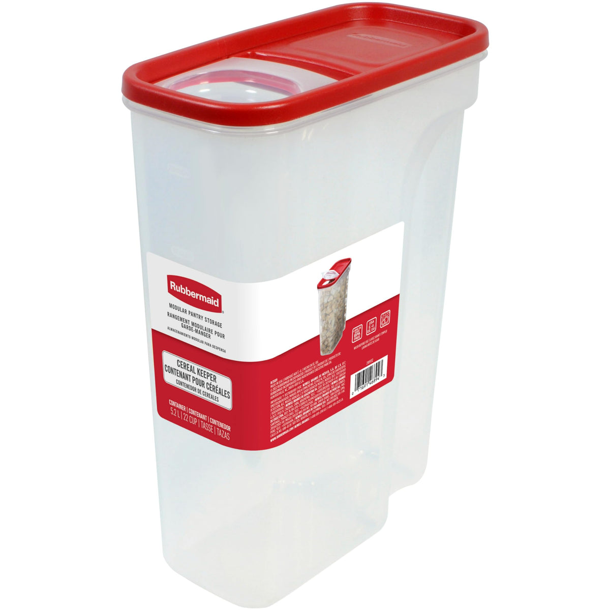 Rubbermaid Modular Cereal Keeper tapa empotrada para verter con facilidad y mantener fresco