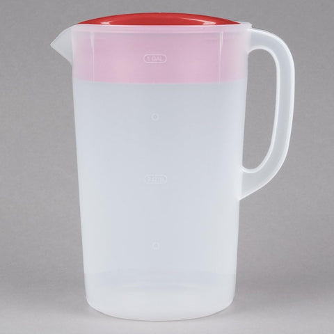 Mango ergonómico Rubbermaid para levantar y verter con comodidad.
