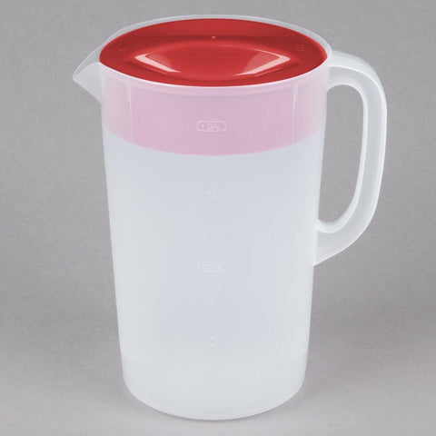 Jarra Rubbermaid Pitcher Classic 1 galón, tapa de tres posiciones para verter con control.
