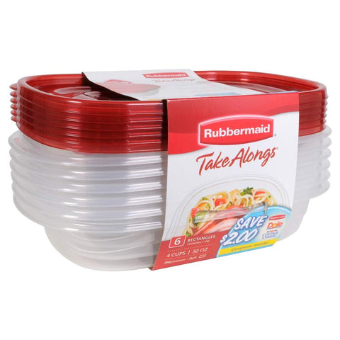 Rubbermaid TakeAlongs: asideros para facilitar transporte y contenedores apilables para ahorro de espacio.
